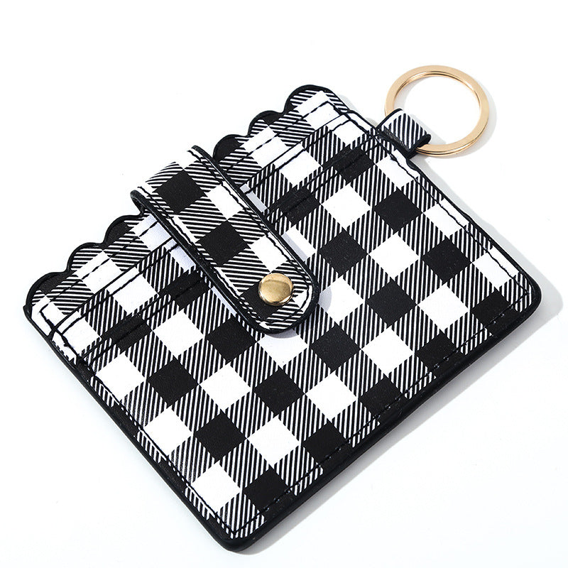 Bolsa De Tarjeta De Llavero De Cuero De PU Al Por Mayor